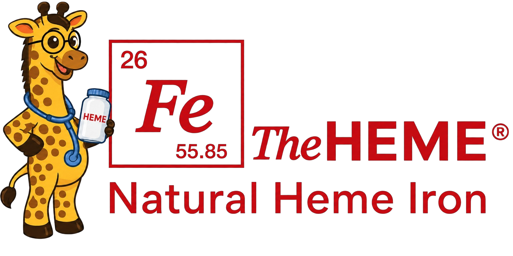 TheHEME® — heme iron with Ferris the giraffe mascot